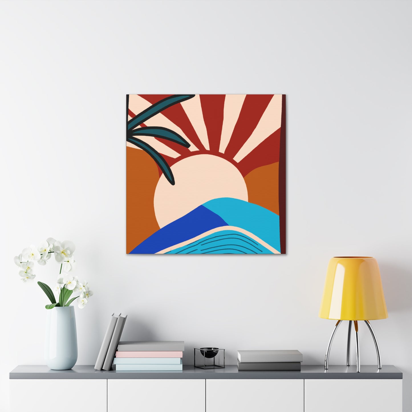Atomic Reverie- Midcentury - Canvas