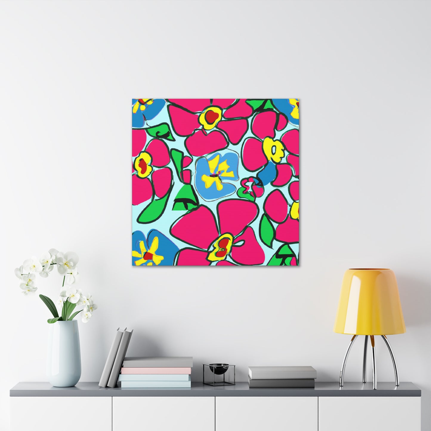Rainbowdance - Floral - Canvas