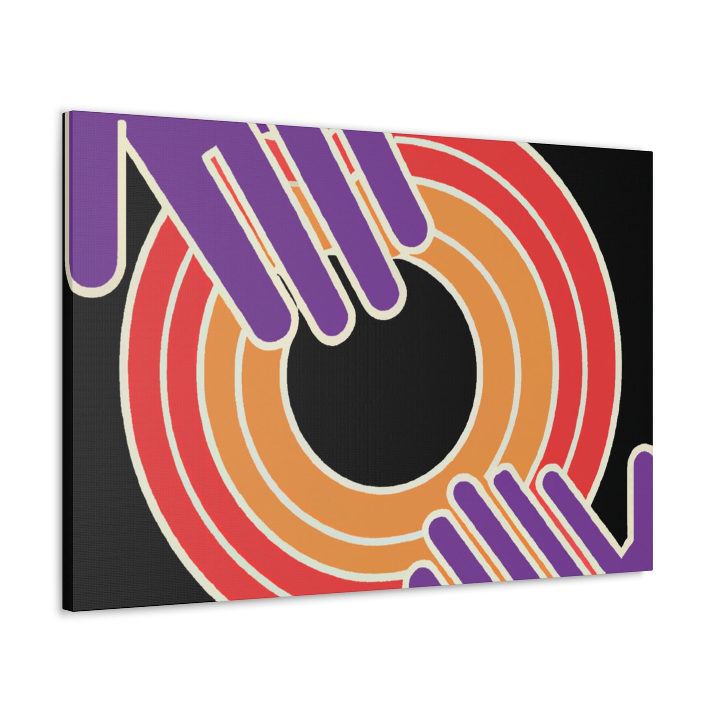Cascading Charm - Midcentury - Canvas