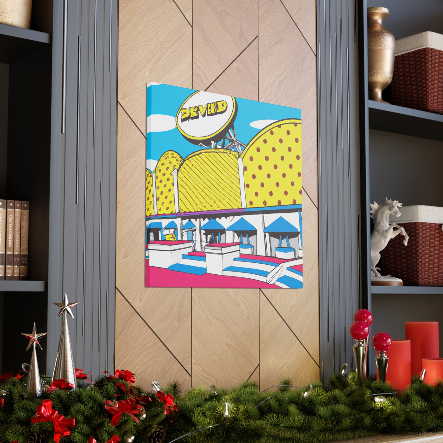 Boardwalk Pinball Palace - Canvas Pop Art