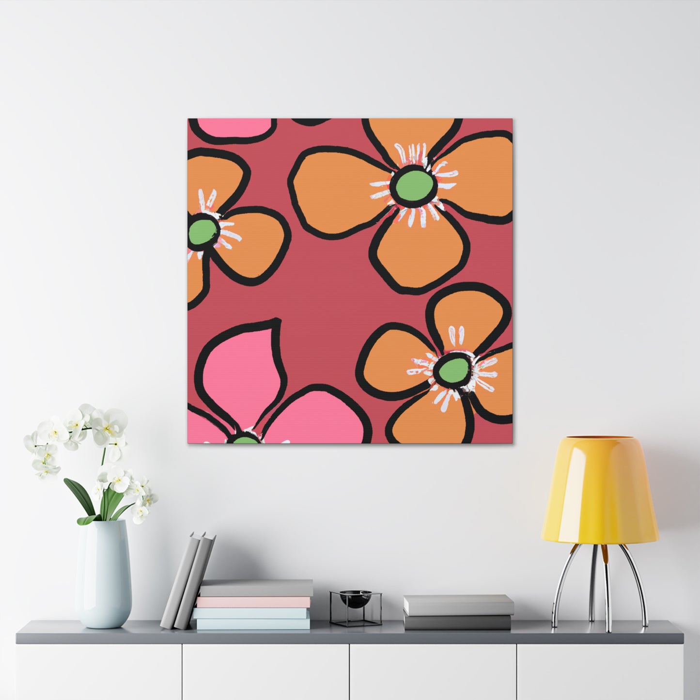 Blossomy - Floral - Canvas