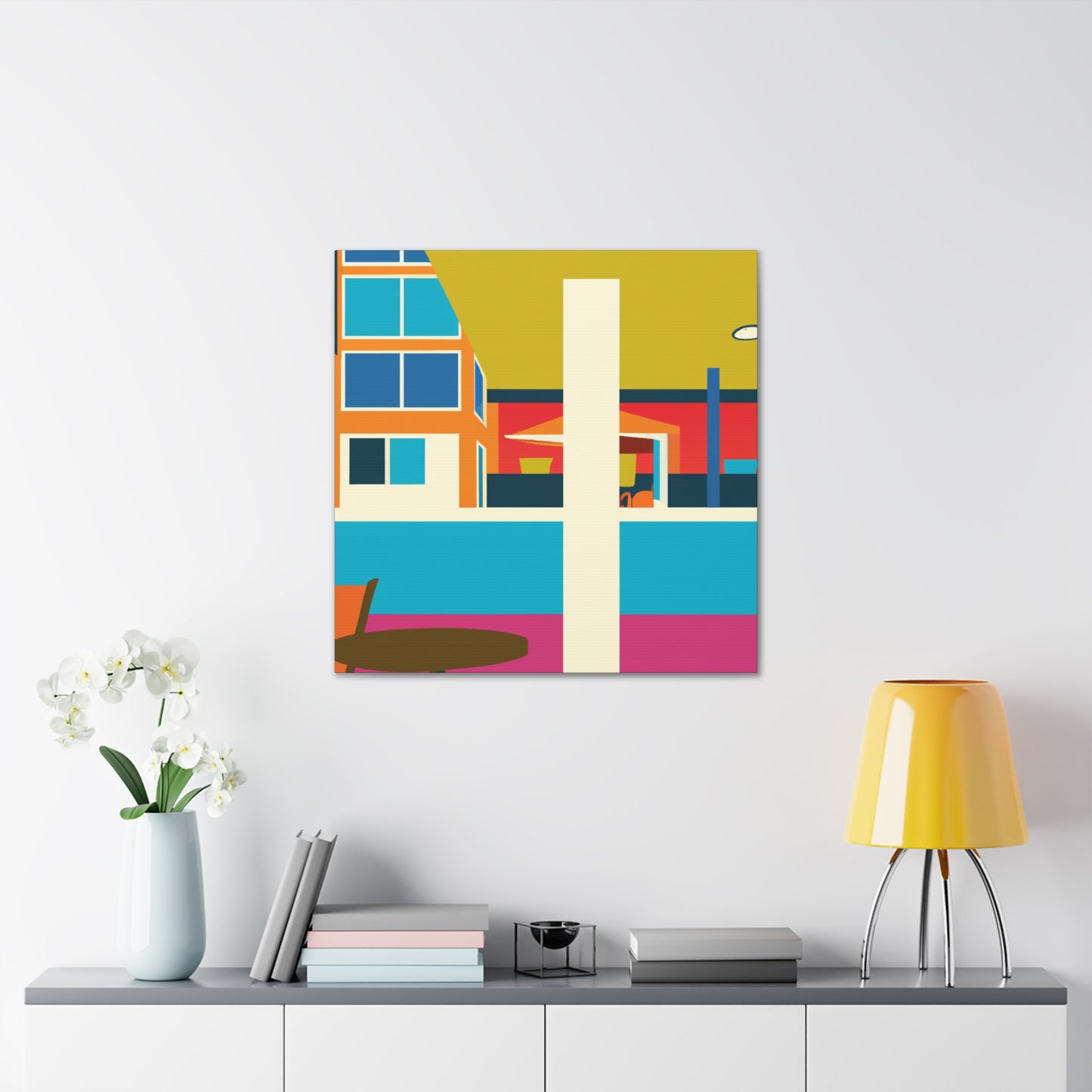 Harmonious Abstraction- Midcentury - Canvas