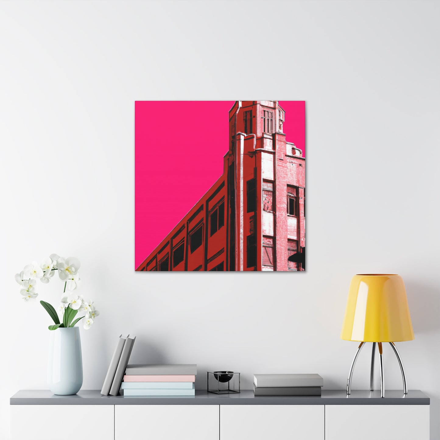 Straightup Splendor - The Visually Stunning Symmetry of Art Deco Architectural. - Canvas