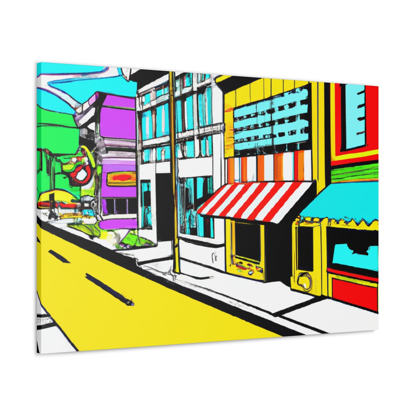 Sunnydale Row. - Architectural Canvas Pop Art