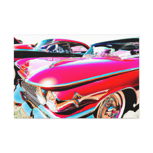 "Red Wave" - Automobile Canvas