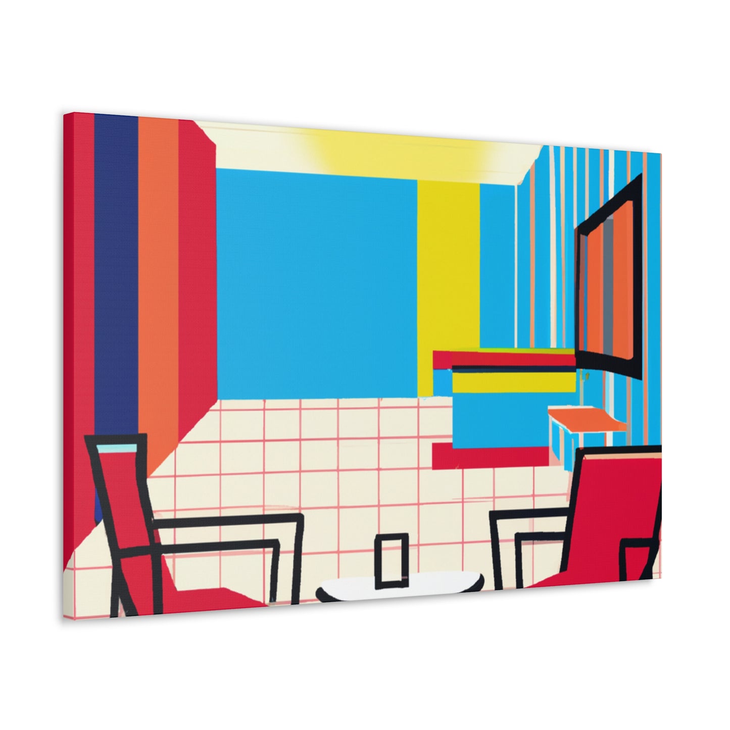 "Chaotic Harmony- Midcentury" - Canvas