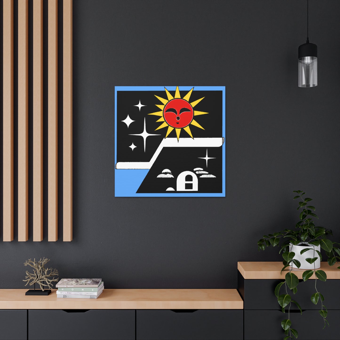 Cottontail Pouncer - Midcentury Canvas