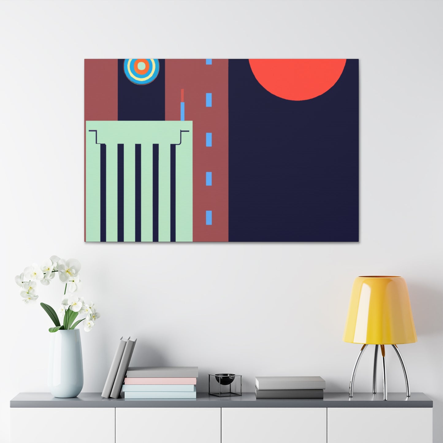 Vibrant Burst - Midcentury - Canvas