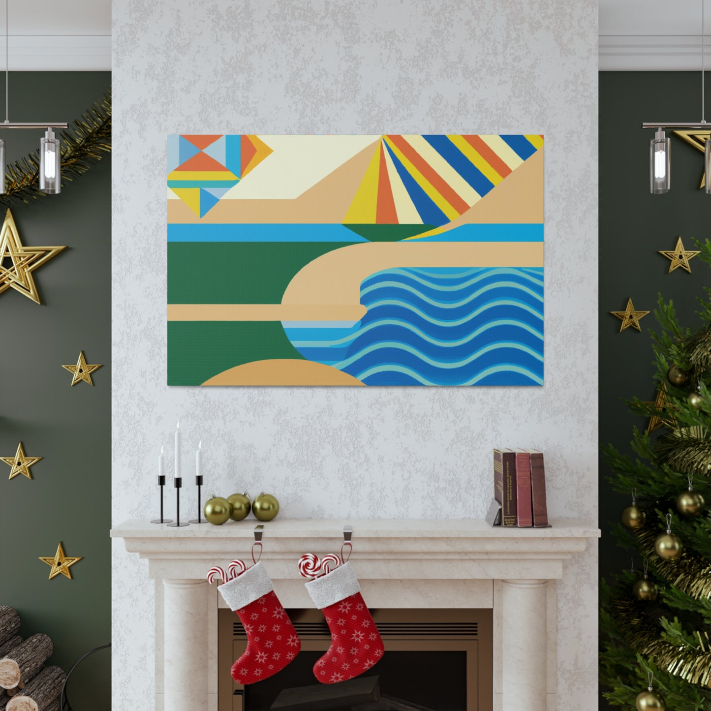 Waterpark - Midcentury Canvas