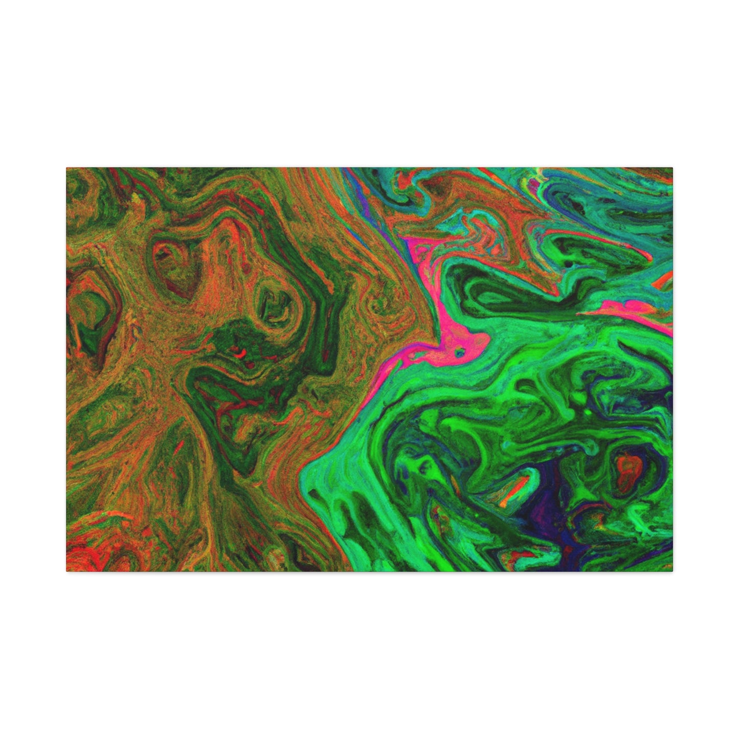 Green Mean - Canvas - Abstract
