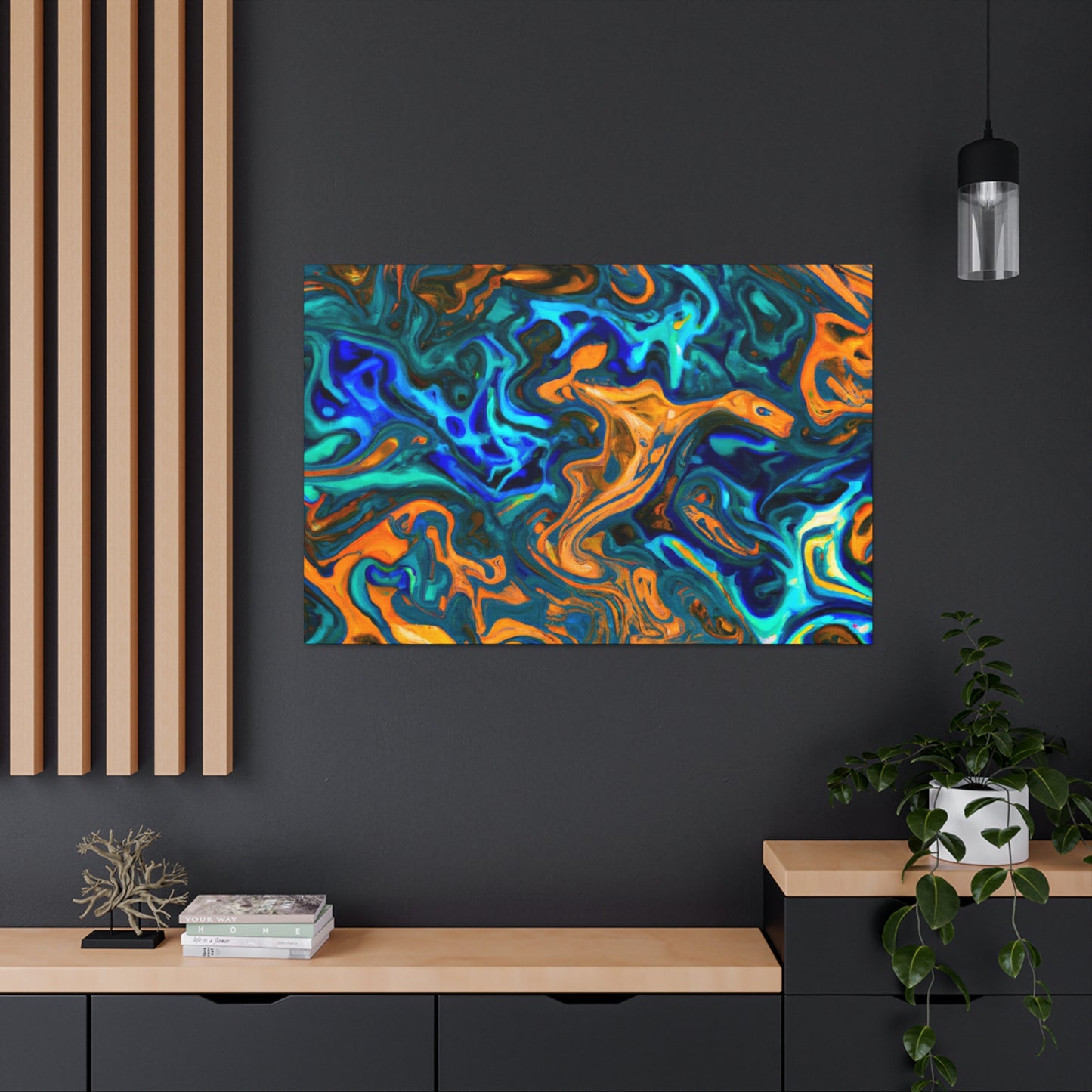 Fire and Water - Canvas - Abstract