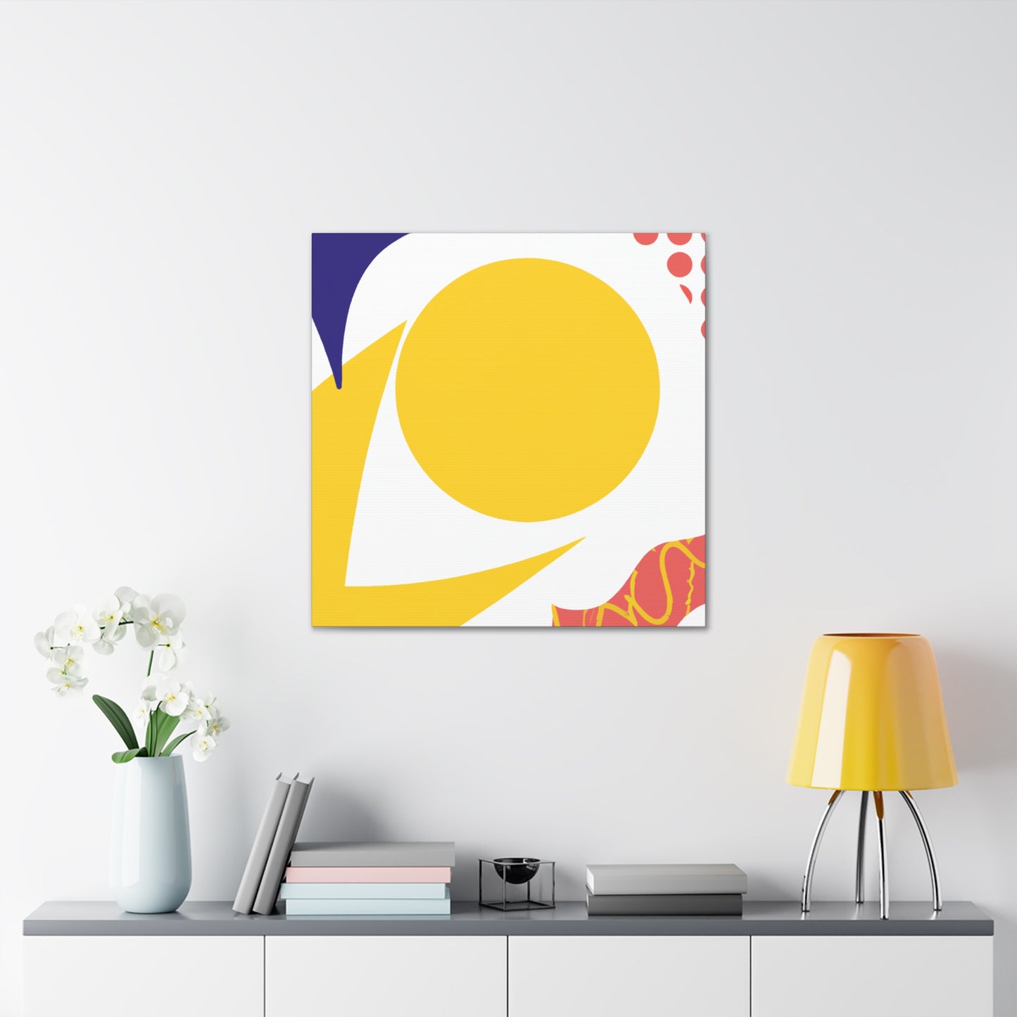 Radiant Grid- Midcentury - Canvas