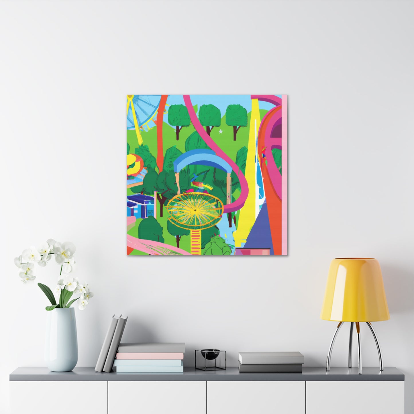 Sunny Bloom-Landscape - Canvas