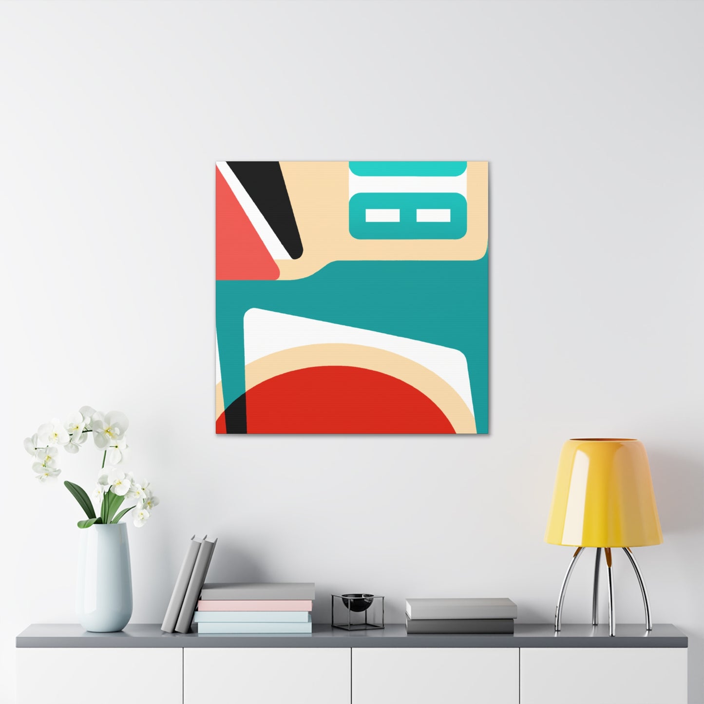 Rainbow Spheres - Midcentury - Canvas