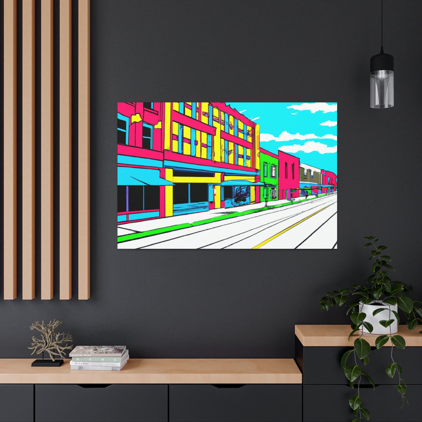Main Avenue - Architectural Canvas Pop Art
