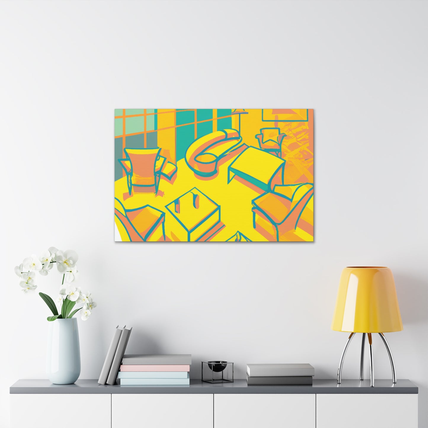 Pineapple Pop- Midcentury - Canvas