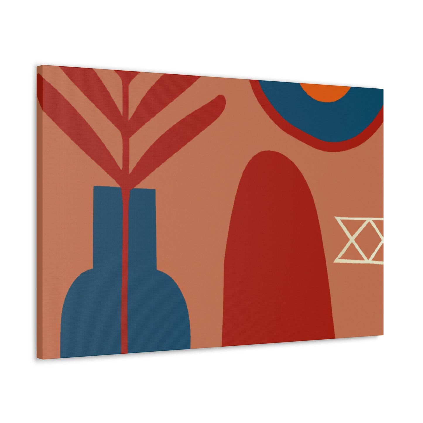 "Prismatic Pewter - Midcentury" - Canvas