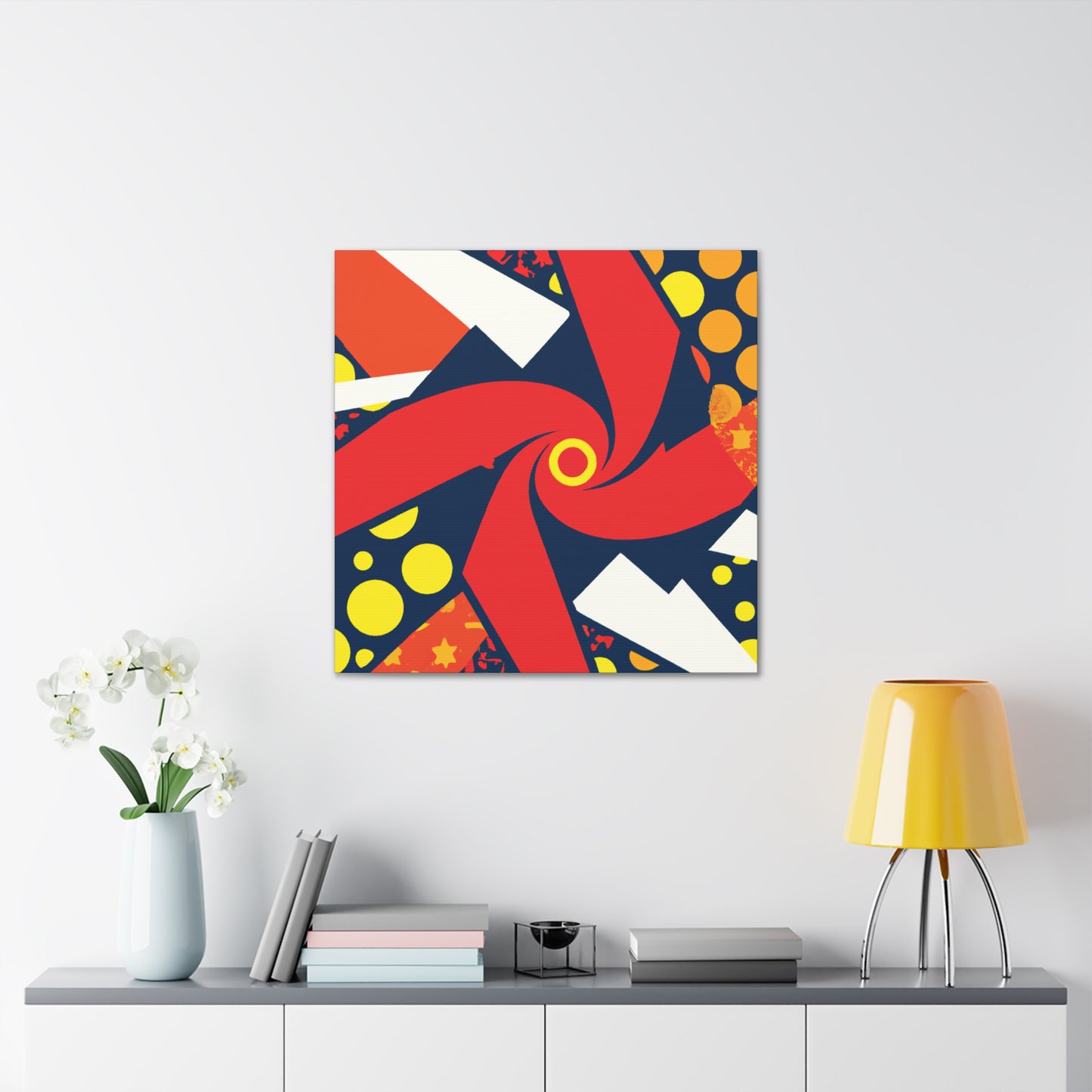 "Asteroid Bloom - Midcentury" - Canvas