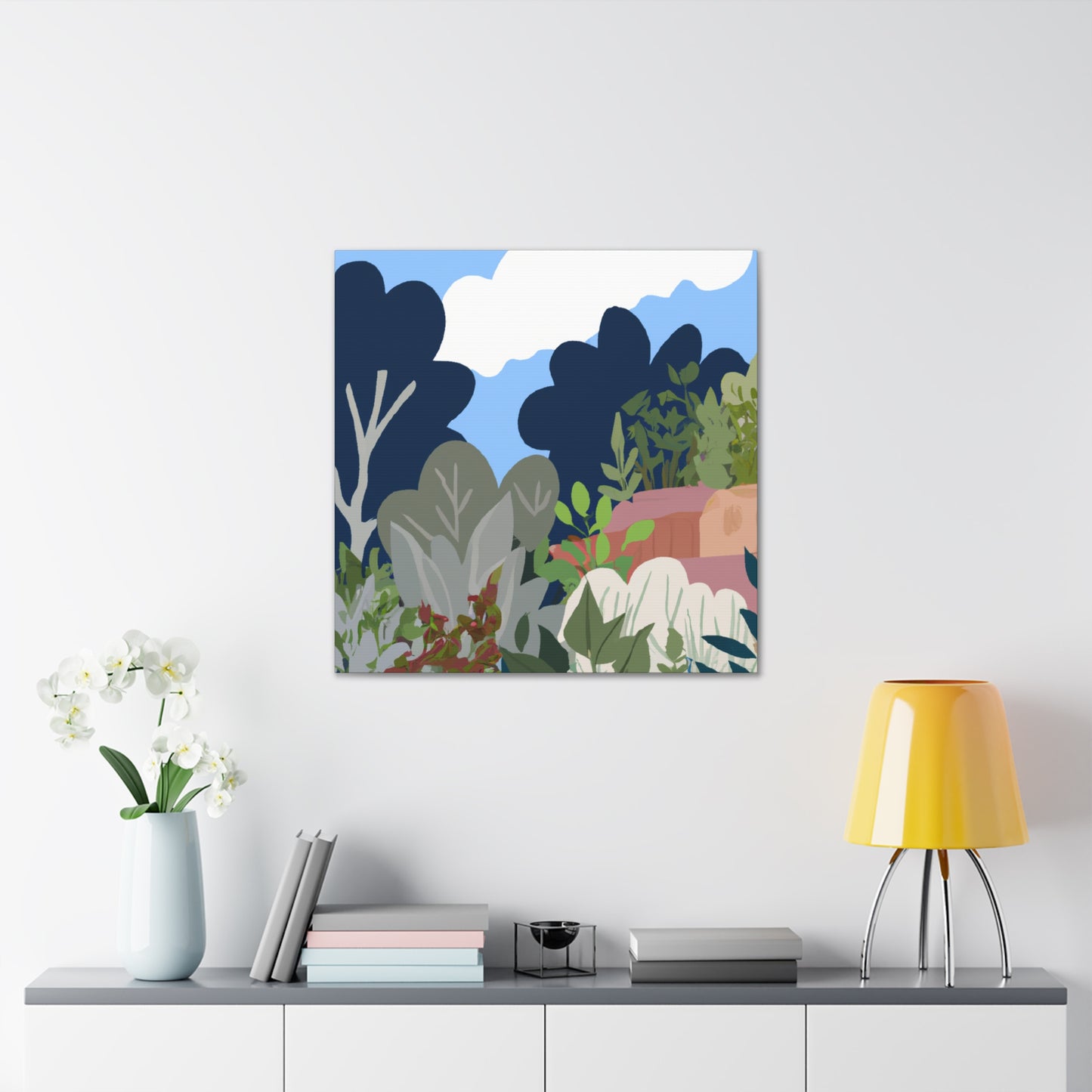 Blooming Hillside- Landscape - Canvas