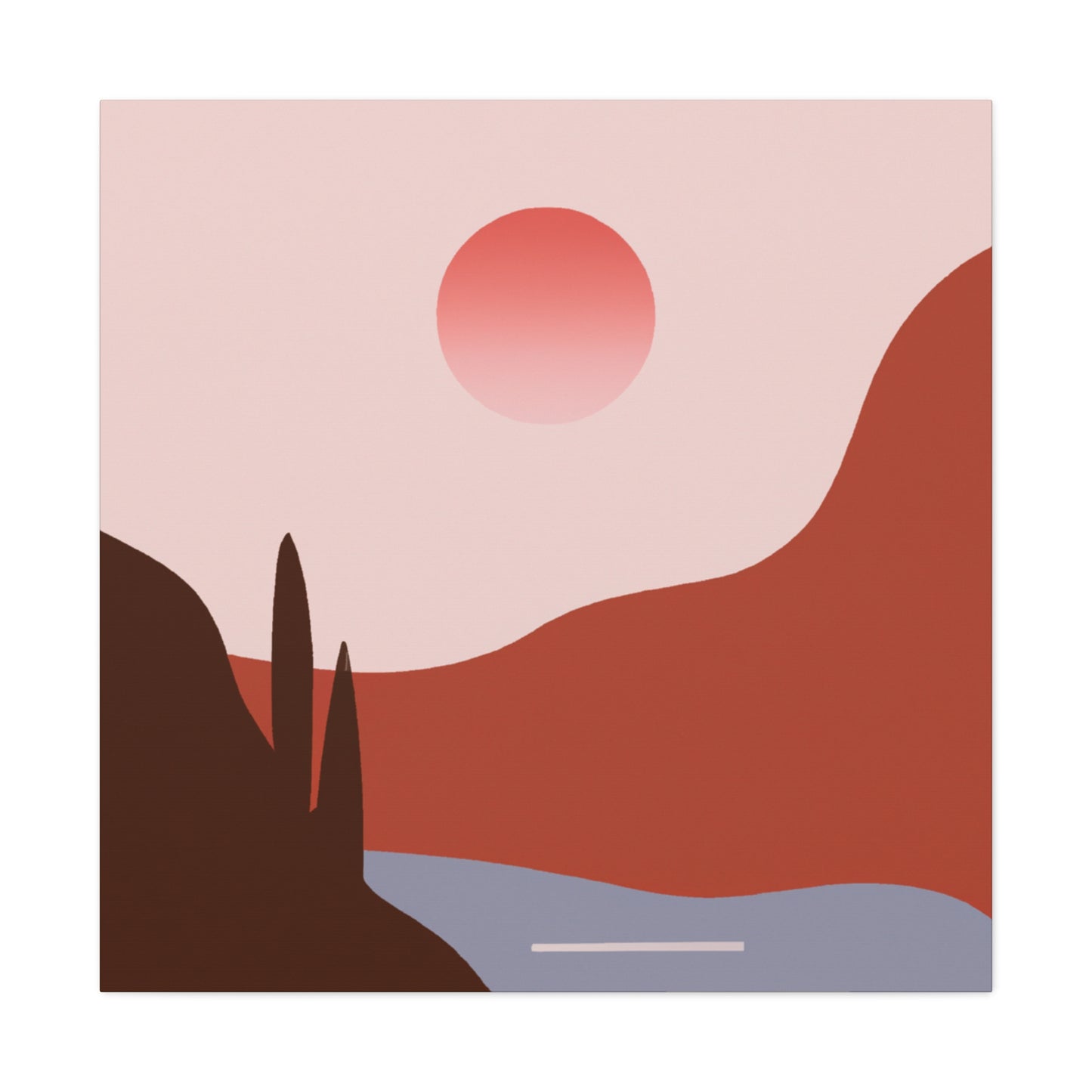 Antique Eclectique- Vintage Contemporary -Landscape - Desert - Canvas