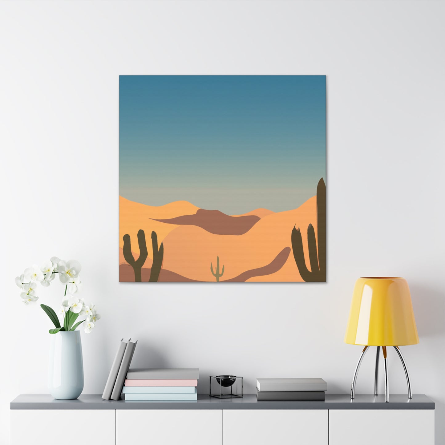 Cactustine - Landscape - Canvas