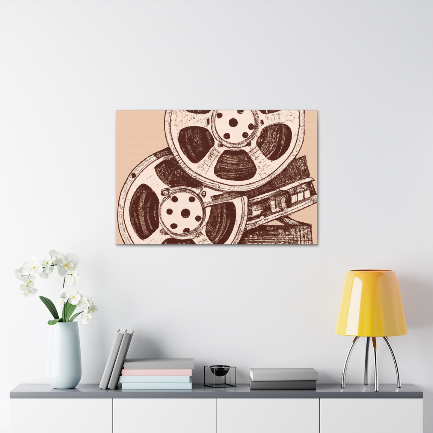 Reel Smashers - Retro Music and Film Canvas
