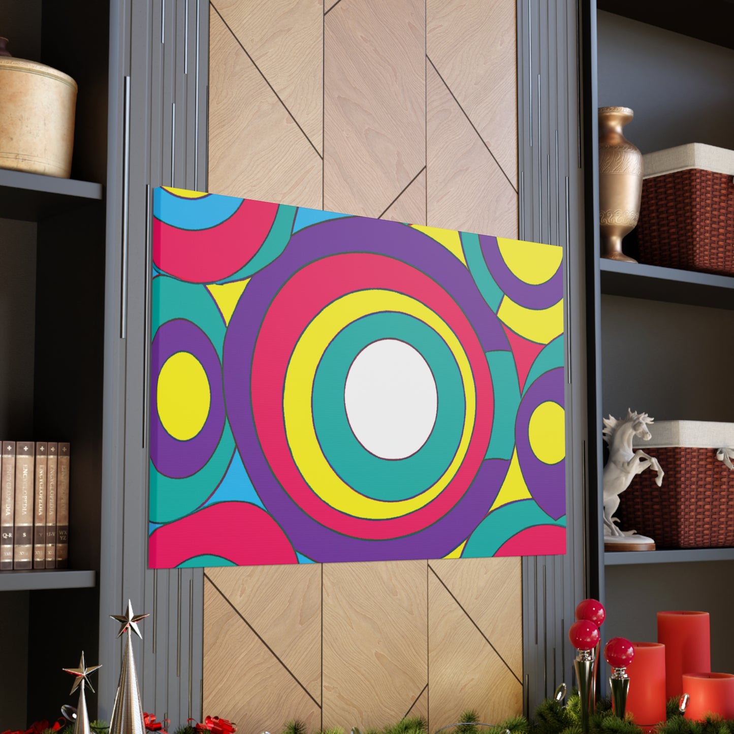 Circular Fury - Midcentury Retro Canvas