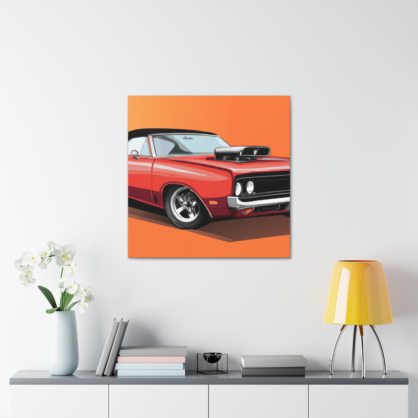 Crimson Rocket - Automobile. - Canvas