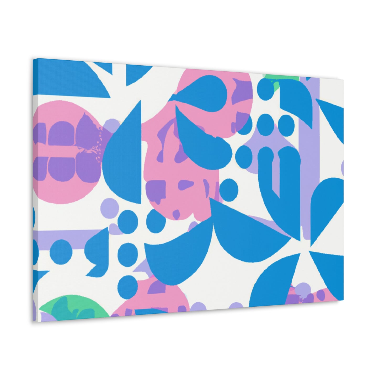 Blue Pinky - Floral Canvas