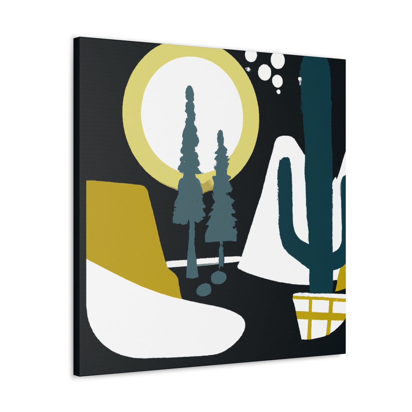 Muted Mirage - Midcentury - Canvas