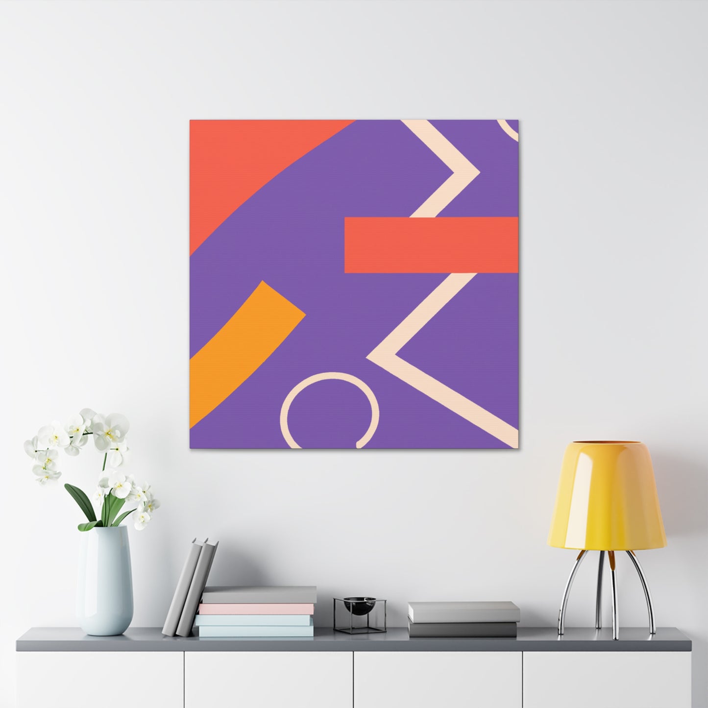"Dancing Light - Midcentury" - Canvas