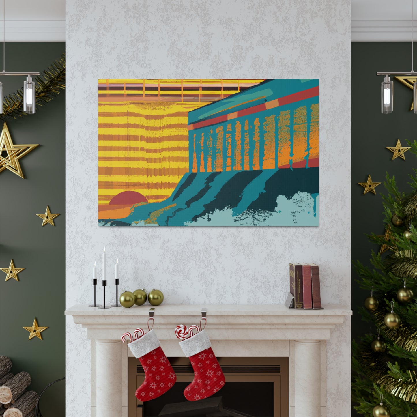 Furfin Flying Fox - Midcentury Canvas