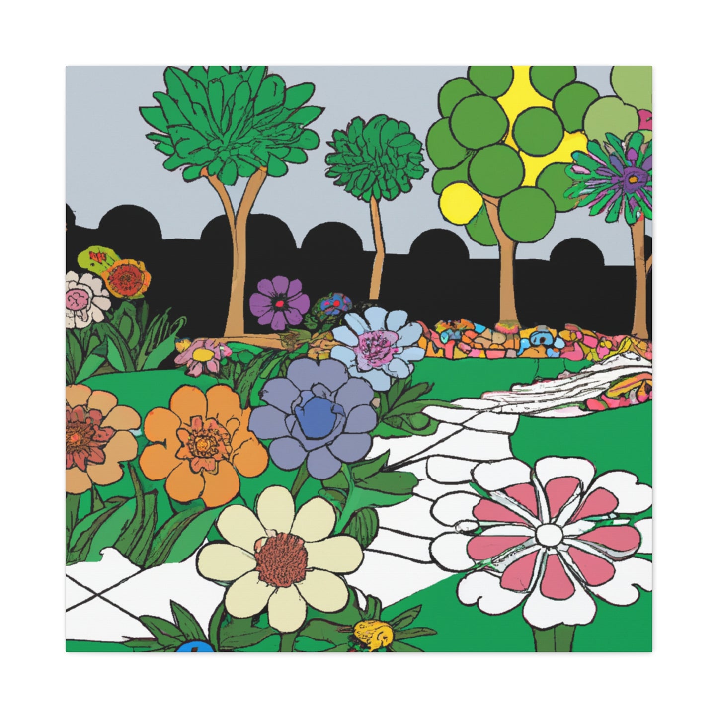 Gardenia Glade - Landscape - Canvas
