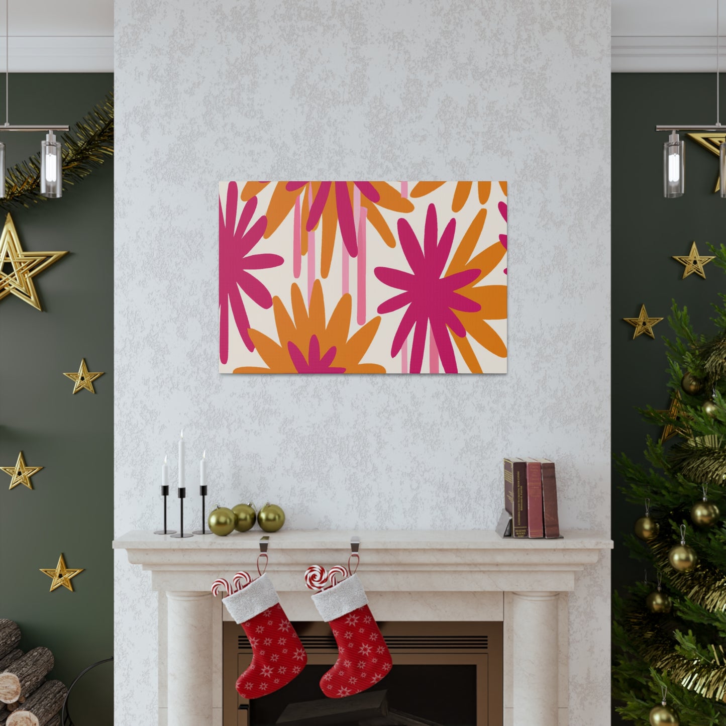 'The Wild Floral Dash' - Floral Canvas