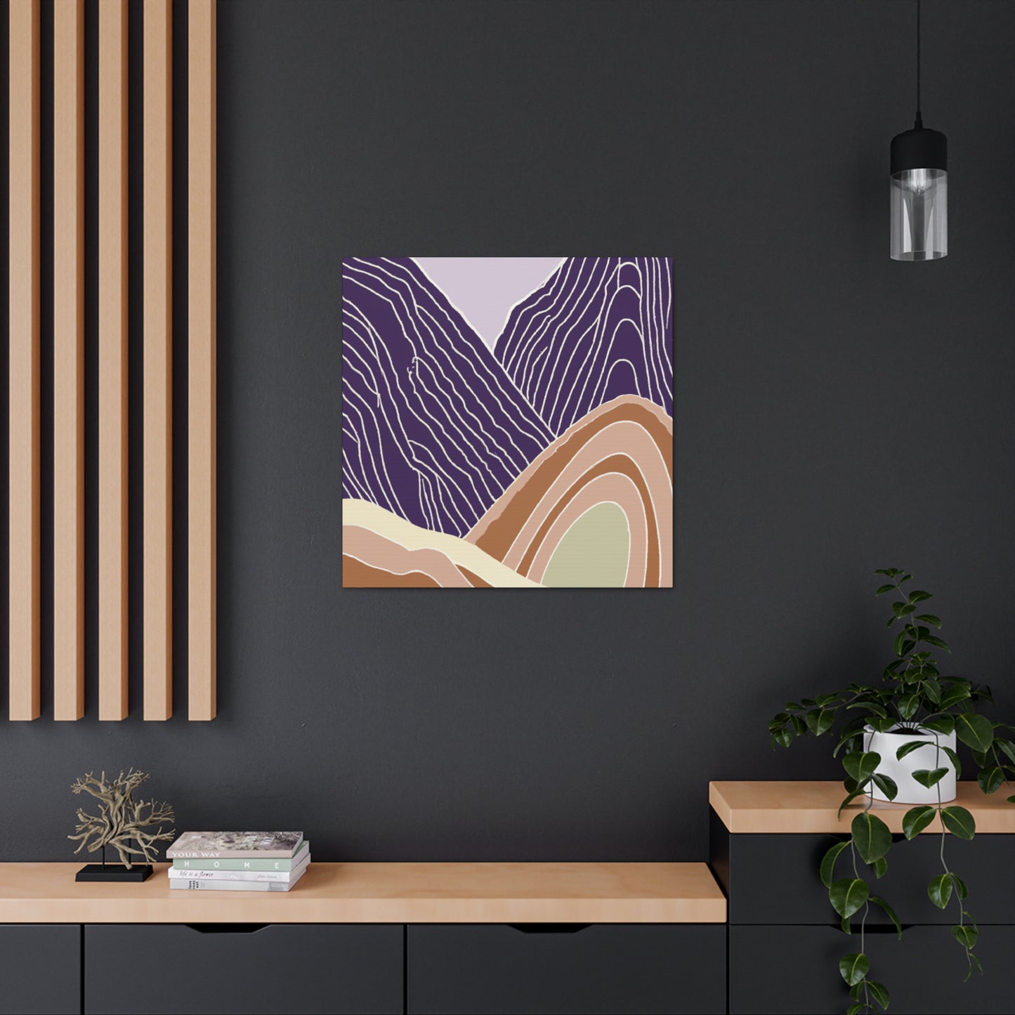 PurpleHills- Midcentury Canvas