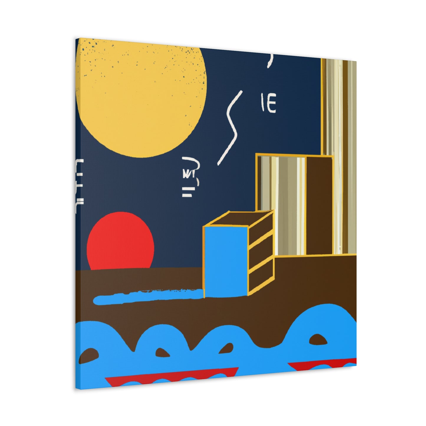 Lines of Inception - Midcentury - Canvas