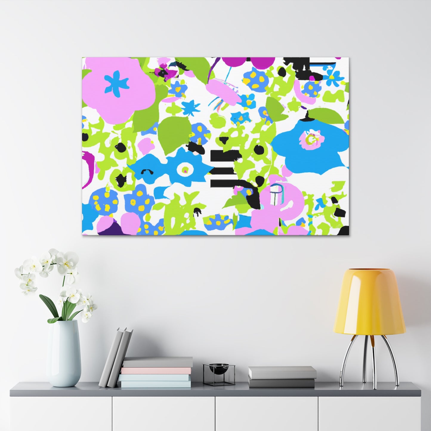 Bloom Bursting Brilliance - Floral Canvas