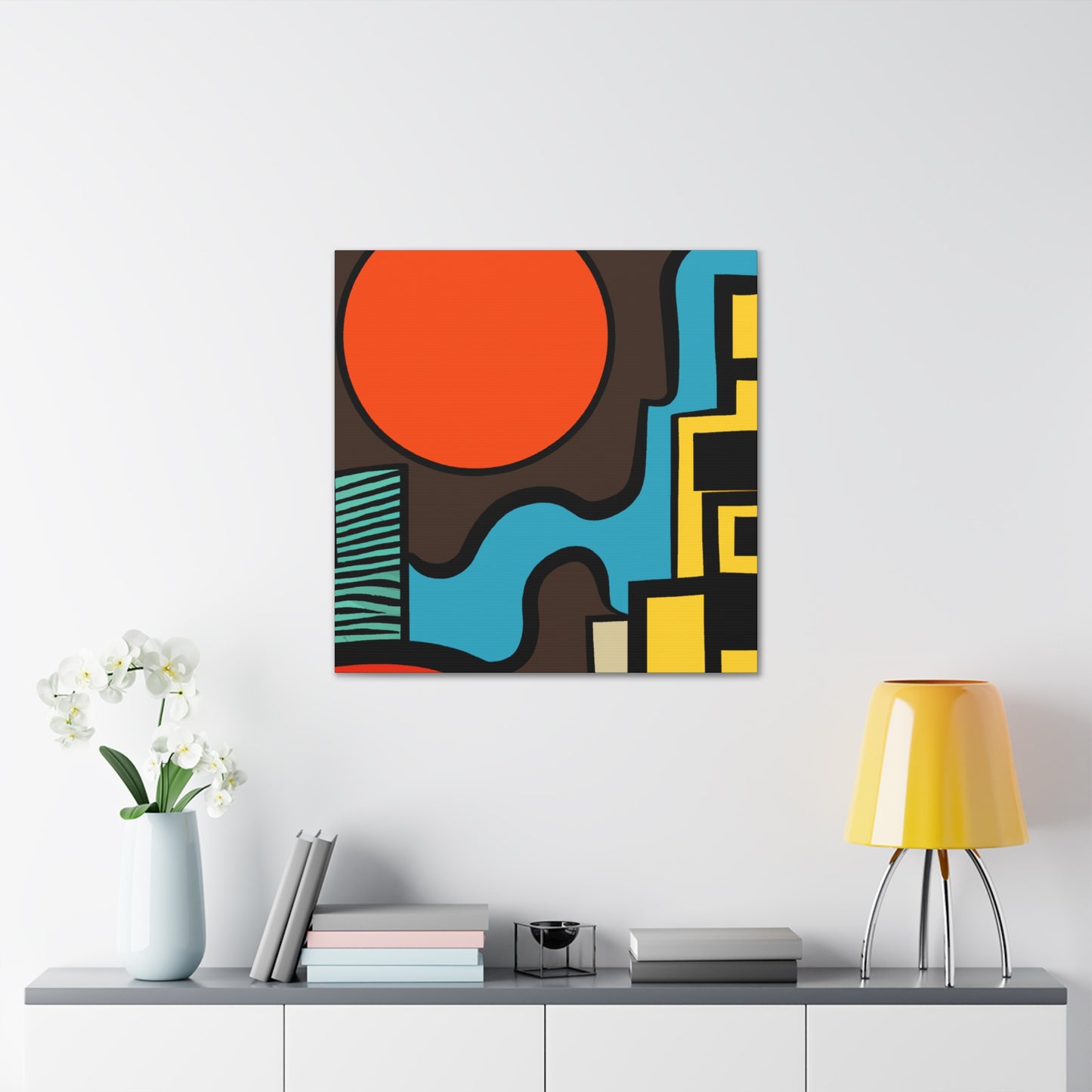 Fading Sunlight - Midcentury - Canvas