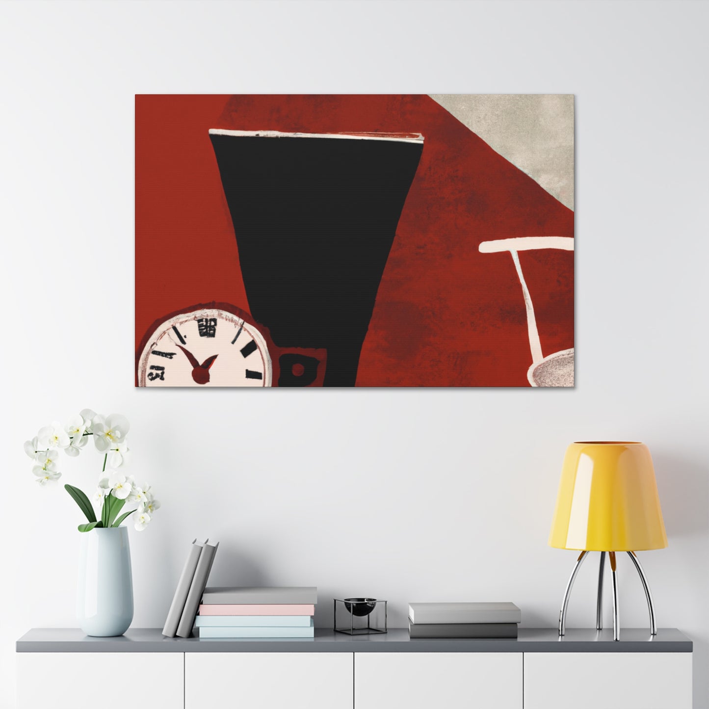 "Retro Skyline - Midcentury." - Canvas
