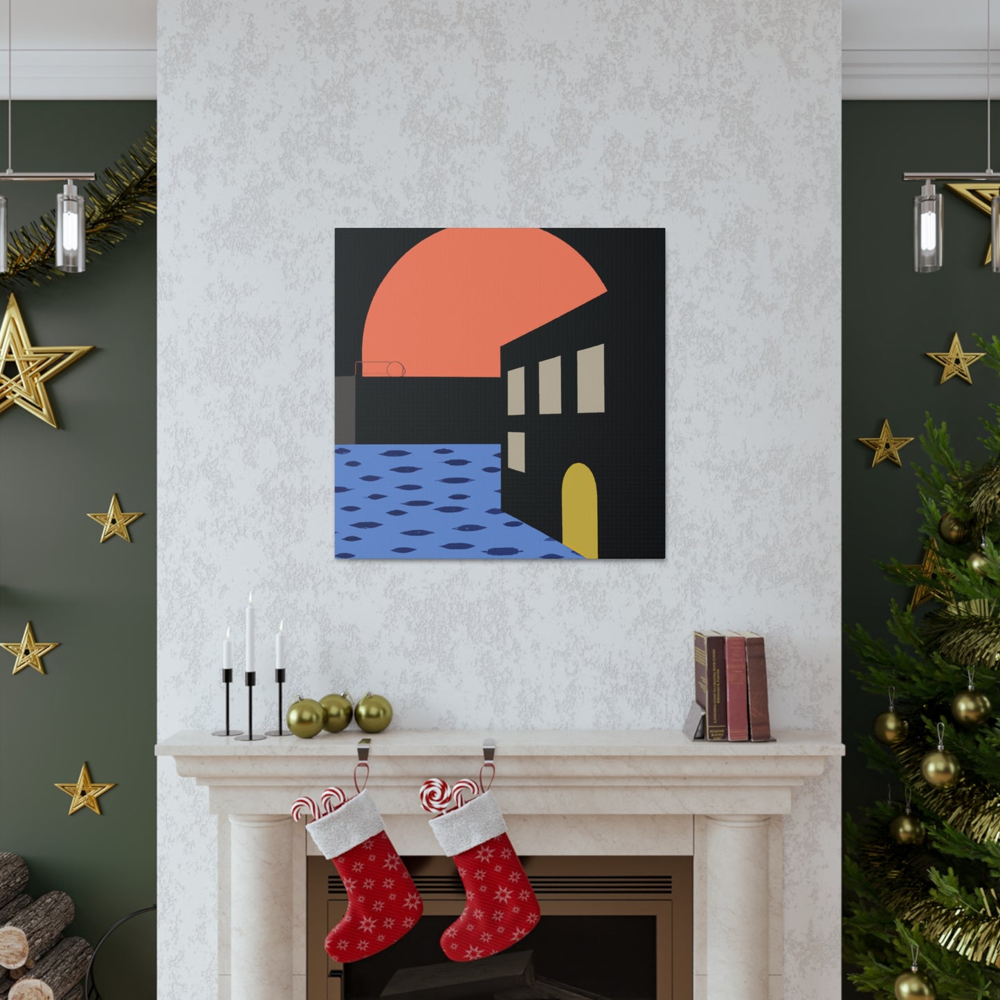 Street Walk - Midcentury Canvas
