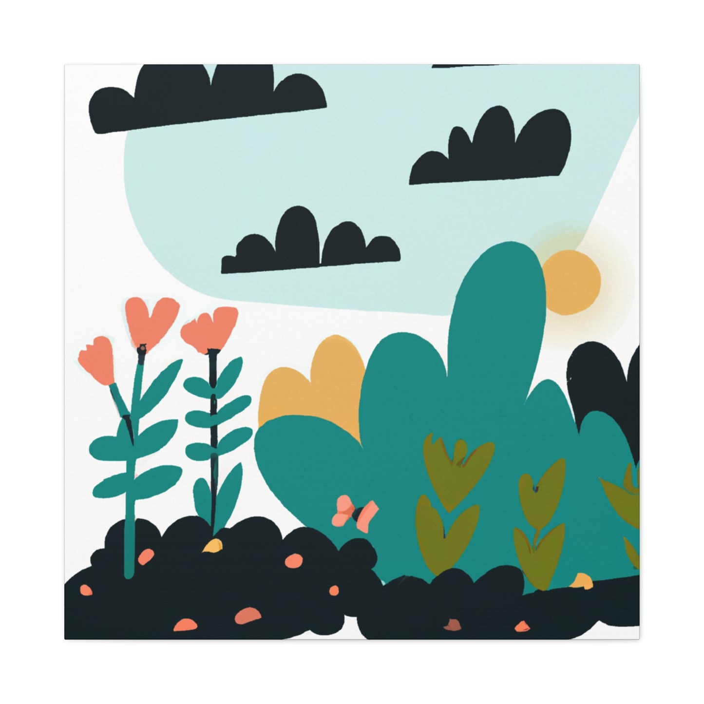 Blooming Harmony- Landscape - Canvas