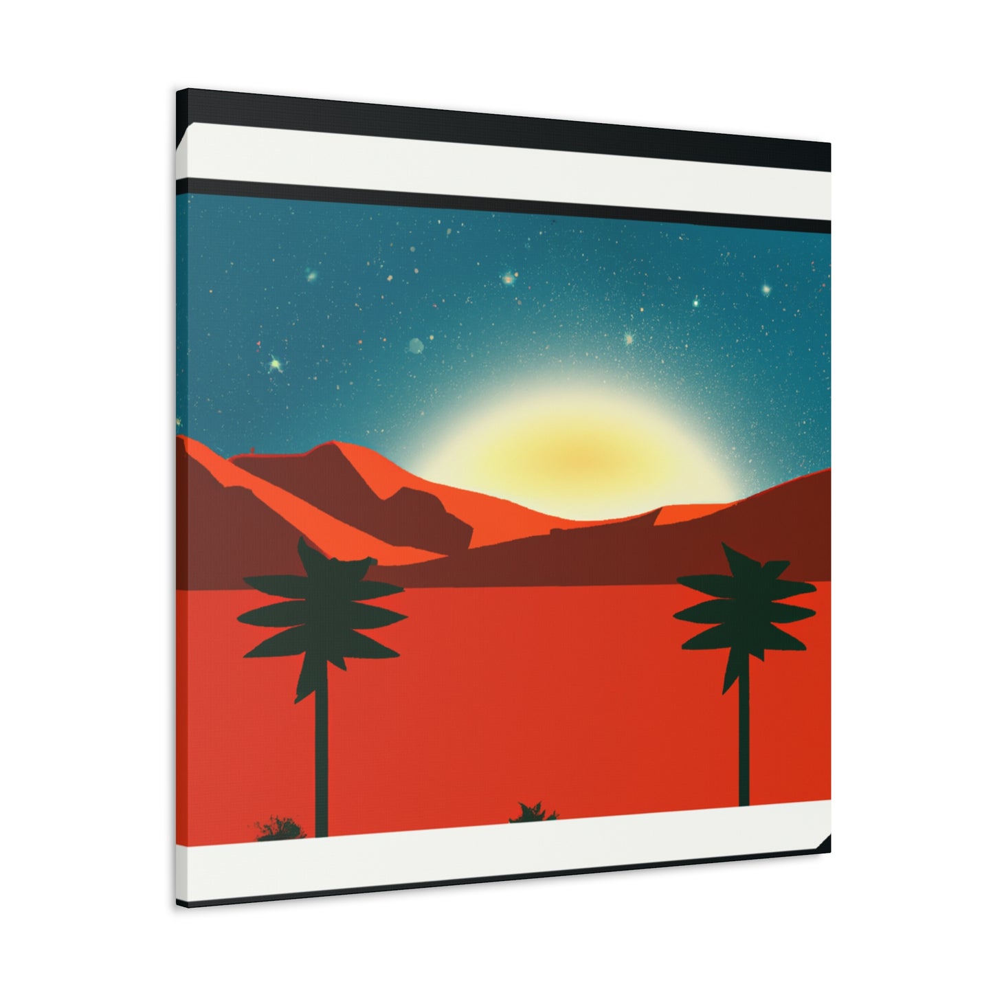 Vivid Hummingbird- Midcentury - Canvas