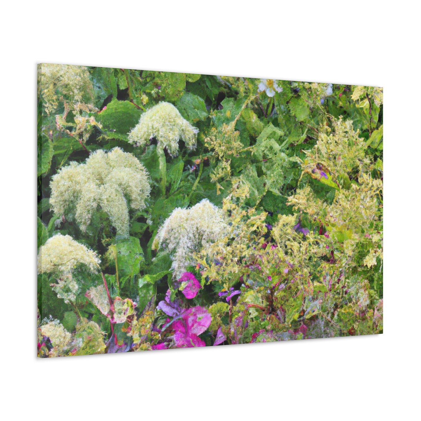 Tangled Garden Pathway. - Floral Canvas