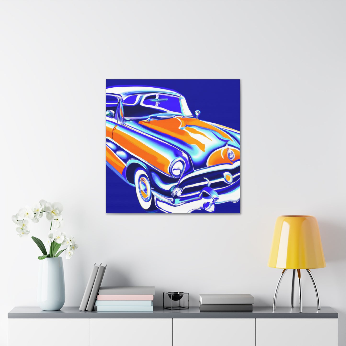 Vintage Thunder Road - Automobile Canvas