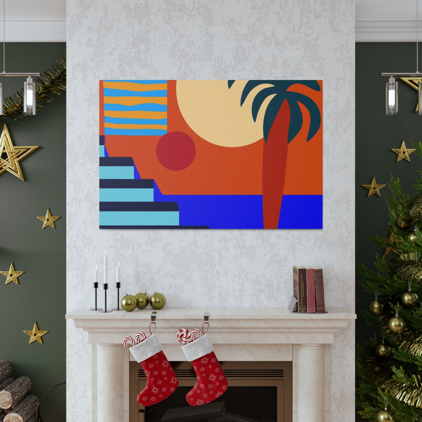 Orange Twitch - Midcentury Canvas