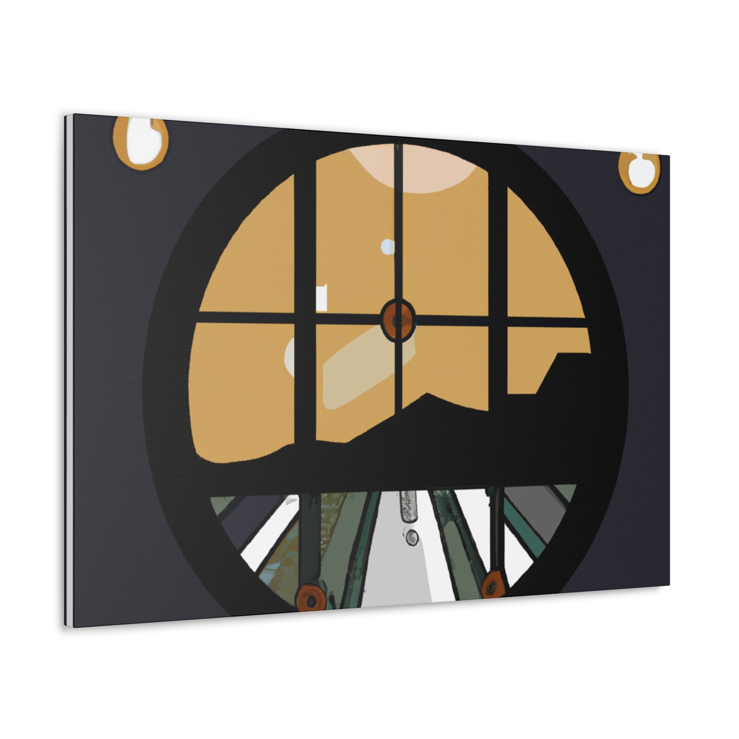 Vivid Reflection - Midcentury - Canvas