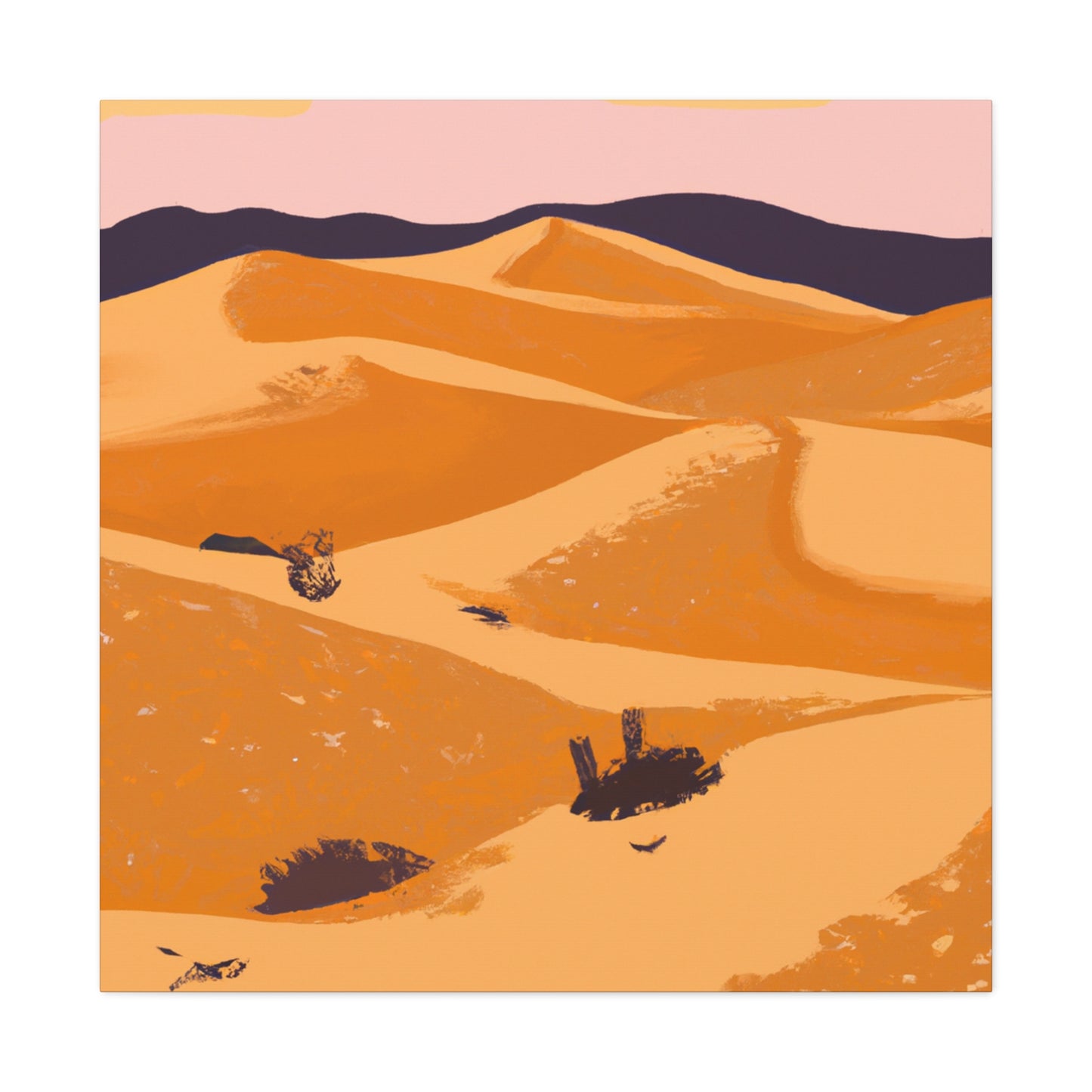 "Retro Reprised - Vintage Contemporary" - Desert Canvas