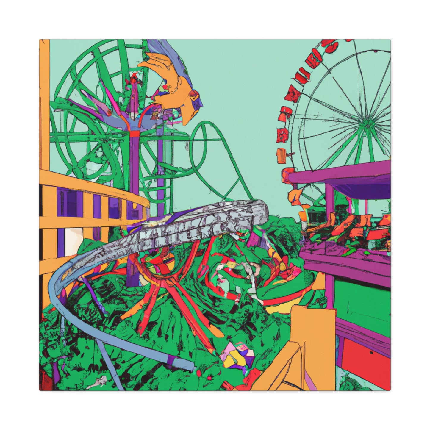 Sunshine Haven - Landscape - Amusement - Canvas