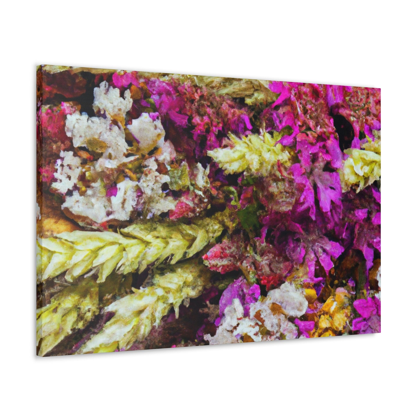 Flower Bed Fantasy. - Canvas - Floral