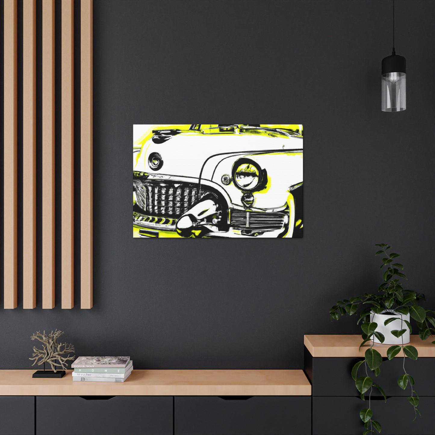 "Classic Automotive Reflection" - Automobile Canvas